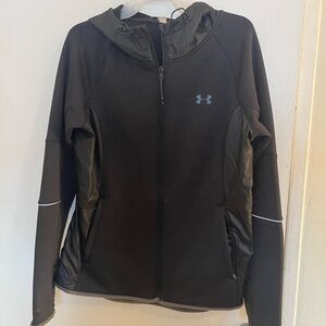 Under Armour Black Pullover Hoodie with Chest Logo